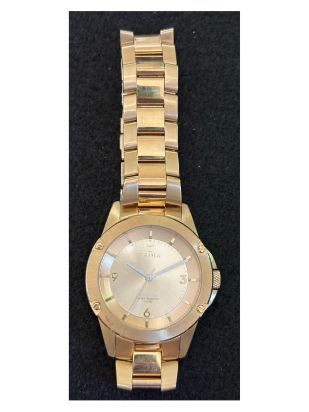 NWOT** Anthropologie TRIWA Skala Unisex Watch In. Champagne Gold **Needs Battery